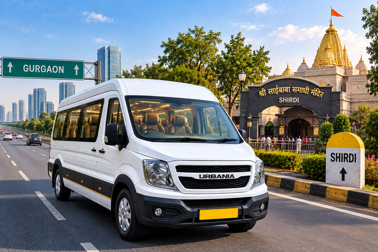 12 Seater Urbania Gurgaon to Shirdi Road Trip | Luxury Urbania Booking